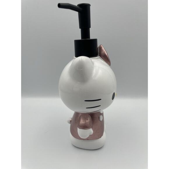 Hello Kitty Head Rose Gold Bow Soap Lotion Dispenser Pump Sanrio 6" NEW - Picture 6 of 7